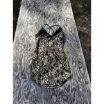 Club Monaco  Womens Dress Black‎ Gold Bodycon Floral Sexy Summer Spring Photo 4