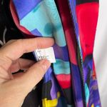 Bedford Fair Lifestyles Colorful Bold Maximal Abstract Tunic Blazer Cardigan MD Purple Size M Photo 8