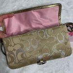 Coach y2k  Vintage Demi Metallic Gold Silver Mini Purse Photo 4