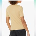 NWT Women's Beige Ribbed T Photo 1