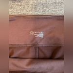 Aerie  OFFLINE Faux Leather Brown Legging size L Photo 3