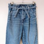 Hollister Light Wash Ultra High Rise Mom Jean Paper Bag Waist Size 27 Photo 2