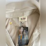 NWT BiBi Oversized Button Down Blouse. Size M Photo 5