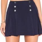Free People  Lovers Lane Mini Skirt Navy Blue DARK ACADEMIA PREPPY CLUELESS 0 XS Photo 0