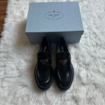 Prada Chocolate Black Chunky Slip-On Loafers Photo 3