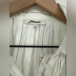 Madewell Shirred Bubble-Sleeve Button-Up Shirt Size M Photo 3