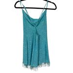 Show Me Your Mumu Women's Suzanna Mini Dress Size XS Blue Beaded Fringe Photo 5
