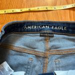 American Eagle Women’s Super High-Rise Shortie Size 0 Dark Wash Cut Offs Photo 4