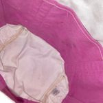 Lands' End Canvas Tote Bag Boat Floral Toile Medium 16" Beach Travel Pink Pockets Photo 3