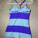 Lululemon Women's Power Y Tank *Luon Light Size 4 - Bold Stripe Power Purple Photo 5