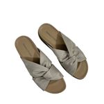 Donald J Pliner Freea‎ Sandals Women's 9 Platform Knot Slide Beige Casual Shoes Tan Photo 1