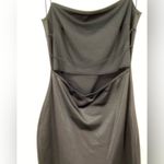 Windsor , Bodycon Black Mini, backless, looks like satin, great tiny straps, sz M Photo 3