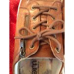 BORN lace up zip Leather Shoes Womens Size 8 Brown Photo 2