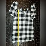 DeJaVu Flannel Buffalo Plaid Shirt Dress Black Size M Photo 4