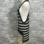 LAmade Charcoal and Cream Striped Sweater Tank Top Gray Photo 1