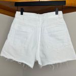 ZARA White Denim Shorts Photo 1