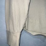 Wonderly Beige “Long John” Look Split Neck Long Sleeve Pullover Top L Photo 3