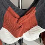 SheIn Sweaters For Women Fall Fashion Off Shoulder Ribbed-knit Casual Sweater Photo 3