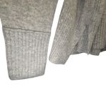 J.Crew  Women's Wool Alpaca Blend Side Slit Grey Ribbed‎ Turtleneck Sweater Sz MD Photo 4