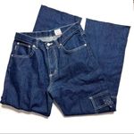 Vintage Y2K style Watch LA dark wash cargo mid rise wide leg Jean Blue Size 6 Photo 2