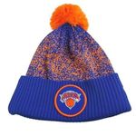 New Era New York Knicks NBA Blue Orange Embroidered Logo Pom Pom Beanie Hat OS Photo 0