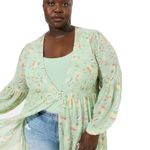 Torrid Festi Chiffon Puff Sleeve Kimono Photo 4
