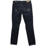 Abercrombie & Fitch  Erin Blue Dark Wash Distressed Jeans Size 4 Long W27 x L35 Photo 1