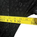 White House | Black Market WHBM Kimono Sleeve Smocked Waist Dress Black Shimmer Leopard Medium Mini Casual Photo 4