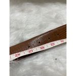 Vintage Georges Marciano Brown Leather Belt With Sterling Silver Large buckle Size 30 Photo 6