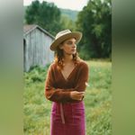 Pilcro Anthropologie  Talia Corduroy Mini Skirt in Raspberry Pink Purple Photo 9