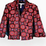 Diane Von Furstenberg 
Silk Floral Print Blazer Size 12 Photo 1