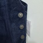 American Eagle NWT AE Overall Mini Dress XL Blue Corduroy Adjustable Strap Raw Hem Retro Photo 5