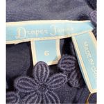 Draper James NWT Solid Maggie Lace Flower Trim Fit & Flare Dress Navy 6 Photo 1