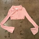 Lovers + Friends  Gladis Cropped Pink Cardigan  Photo 1