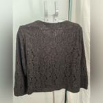 Adiva Black Lace‎ Jacket Floral Rose Long Sleeve Full Zip Front Size 1X Red Photo 3