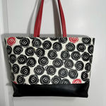 Furla Leather Tote Bag Floral Print Photo 1