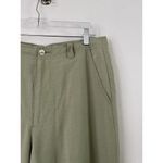 Tommy Bahama  Pastel Green High Rise 100% Silk Pleated Straight Leg Pants Size 12 Photo 2