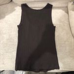 Aerie Dark Brown Chocolate Brown Stretchy Ribbed Tank Top Small Photo 6