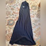 JLUXLABEL NWT:  Elegant Black Halter Maxi Dress with gold chain Photo 11