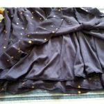 Row A Women Navy Blue Mini Skater Skirt w/ Gold Stars Size M Size M Photo 5