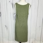 Tommy Bahama  Casual Dress Sleeveless Green Blue Striped Size M Rayon Blend Photo 7