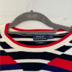 POLO RALPH LAUREN Hotel De Ralph Optic Stripe Cashmere Sweater L Red Size L Photo 2