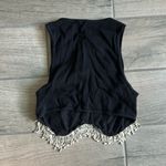 ZARA  rhinestone trim crop top Photo 5