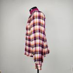Pilcro Anthropologie Breezy Plaid Top Button Up Shirt Blouse Ruffle Size LP Photo 4
