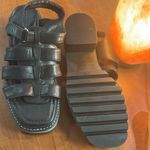 Bernardo  Women's Sasha Chunky Heel Strappy Sandal Black Antique Calf Size 9M Photo 2