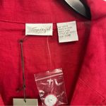 Spiegel New Deadstock red linen 4 button lightweight blazer ladies size 20W plus Photo 1