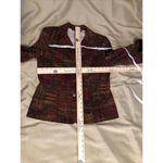 Harvé Benard  Blazer Women Medium Long Sleeve Padded Shoulder Collar Open Button Photo 9