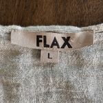 Flax  100% Linen Open Front Tie Cardigan Lagenlook Artsy Jacket Top Cover-Up Photo 5