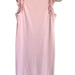 Hatch maternity ribbed ruffle sleeve ribbed baby light pink tank midi dress Size undefined Photo 7