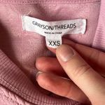 Grayson Threads Santa Baby Pink Sweater Patterned Sweatshirt with Red Santa Baby XXS Photo 3